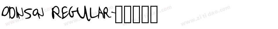 Odinson Regular字体转换